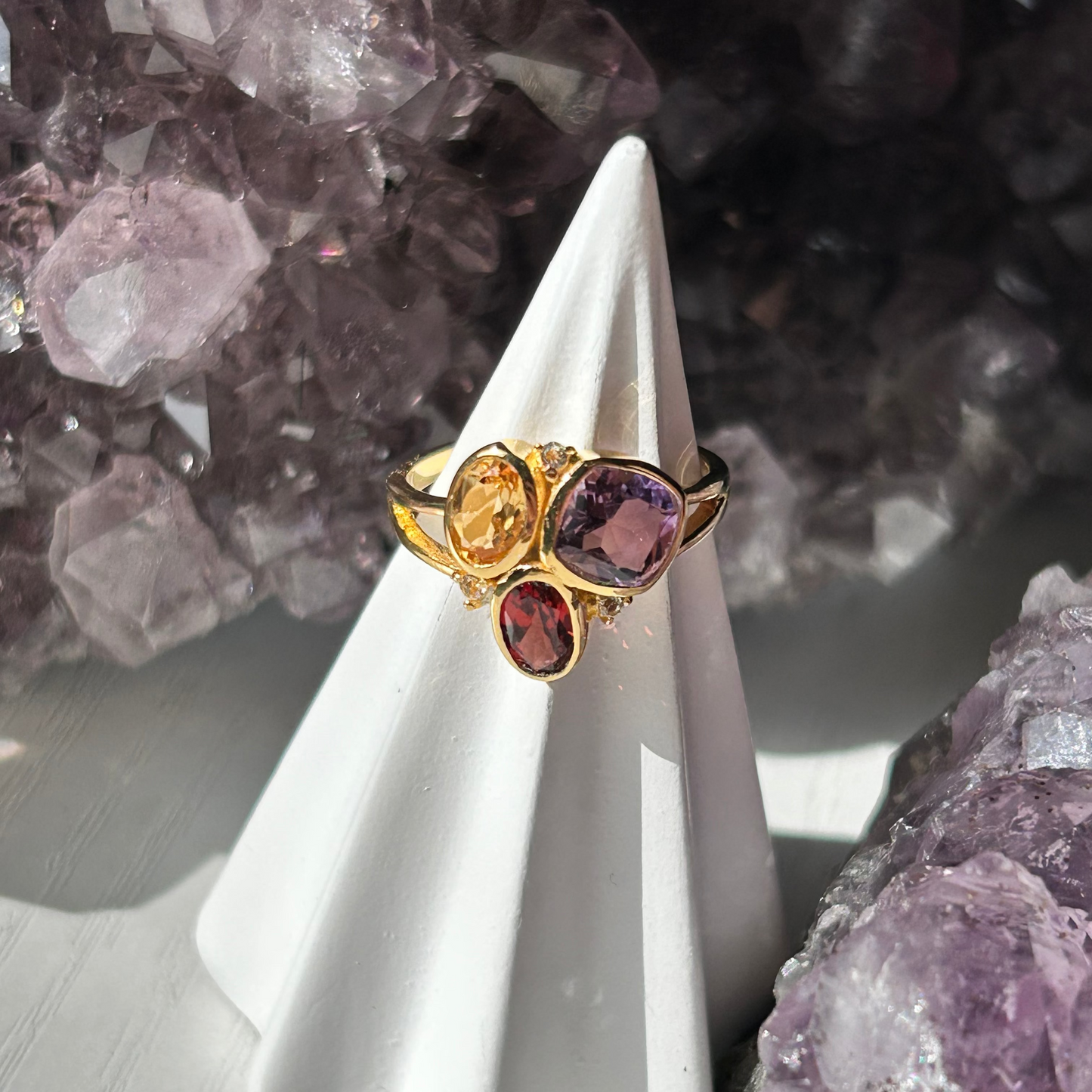 Trio Gemstone Ring | Size 6