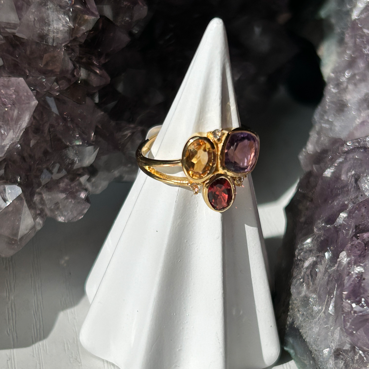 Trio Gemstone Ring | Size 6