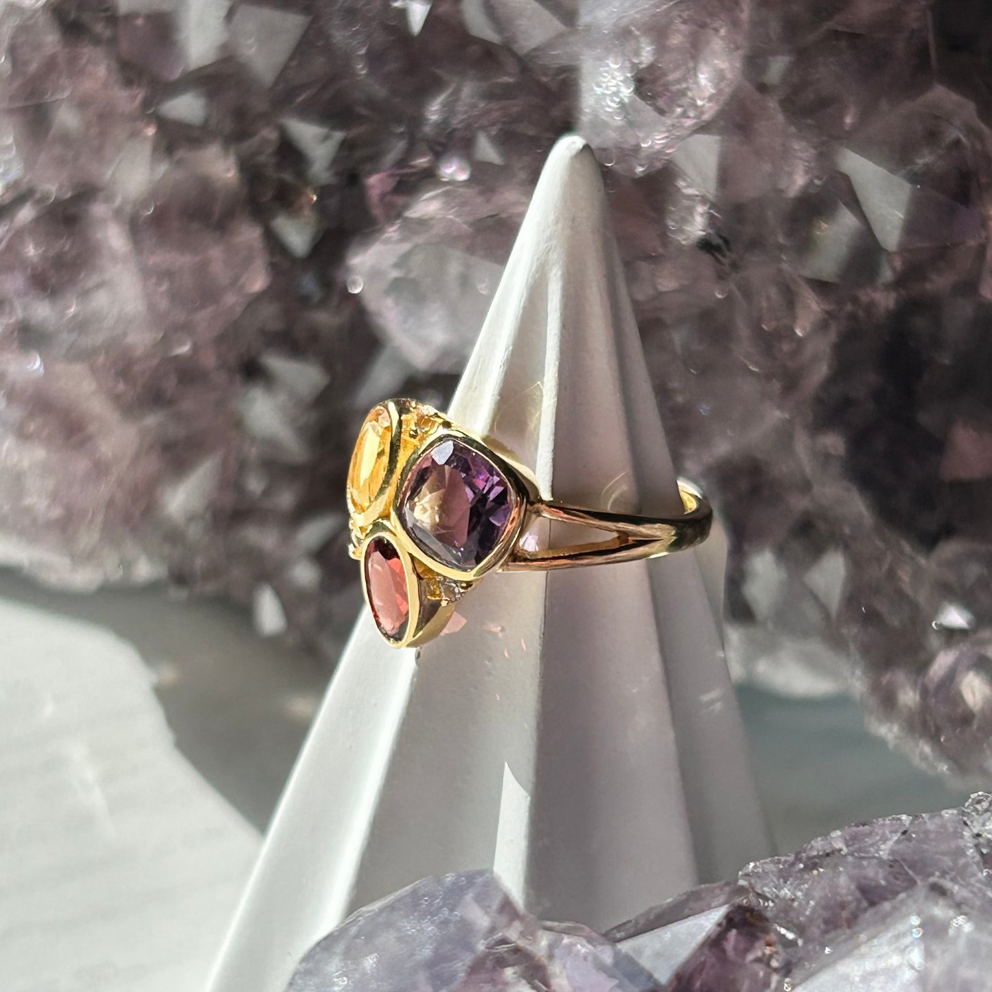 Trio Gemstone Ring | Size 6