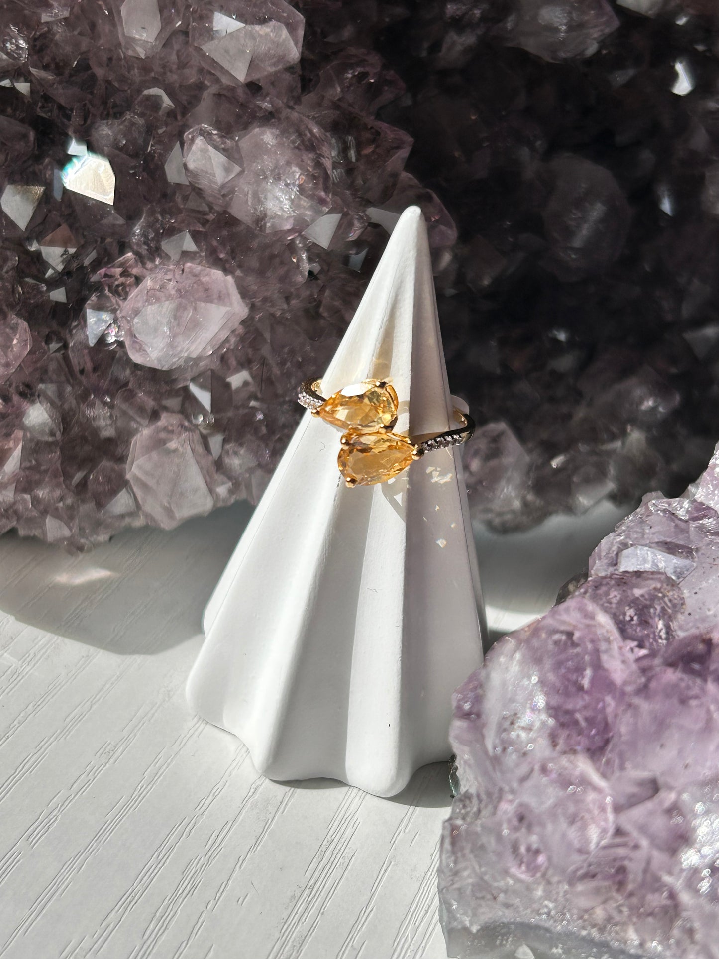 Citrine + Topaz Ring | Size 6