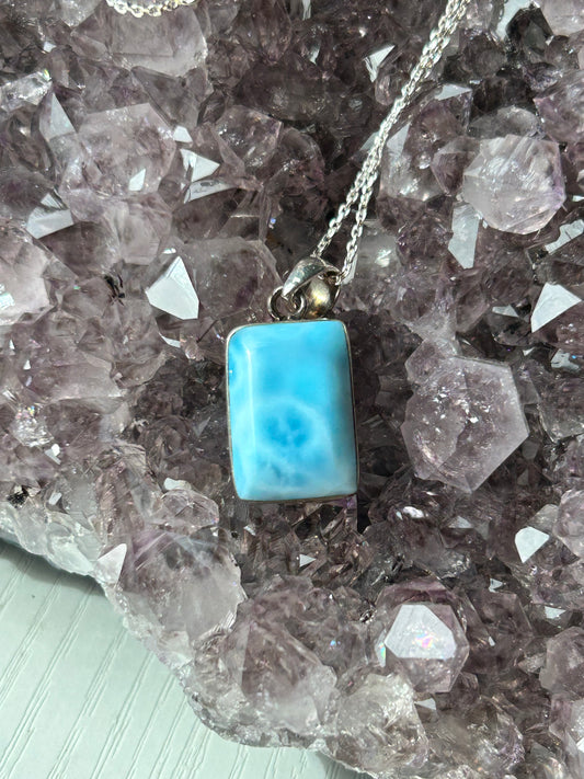 Larimar Necklace  18"
