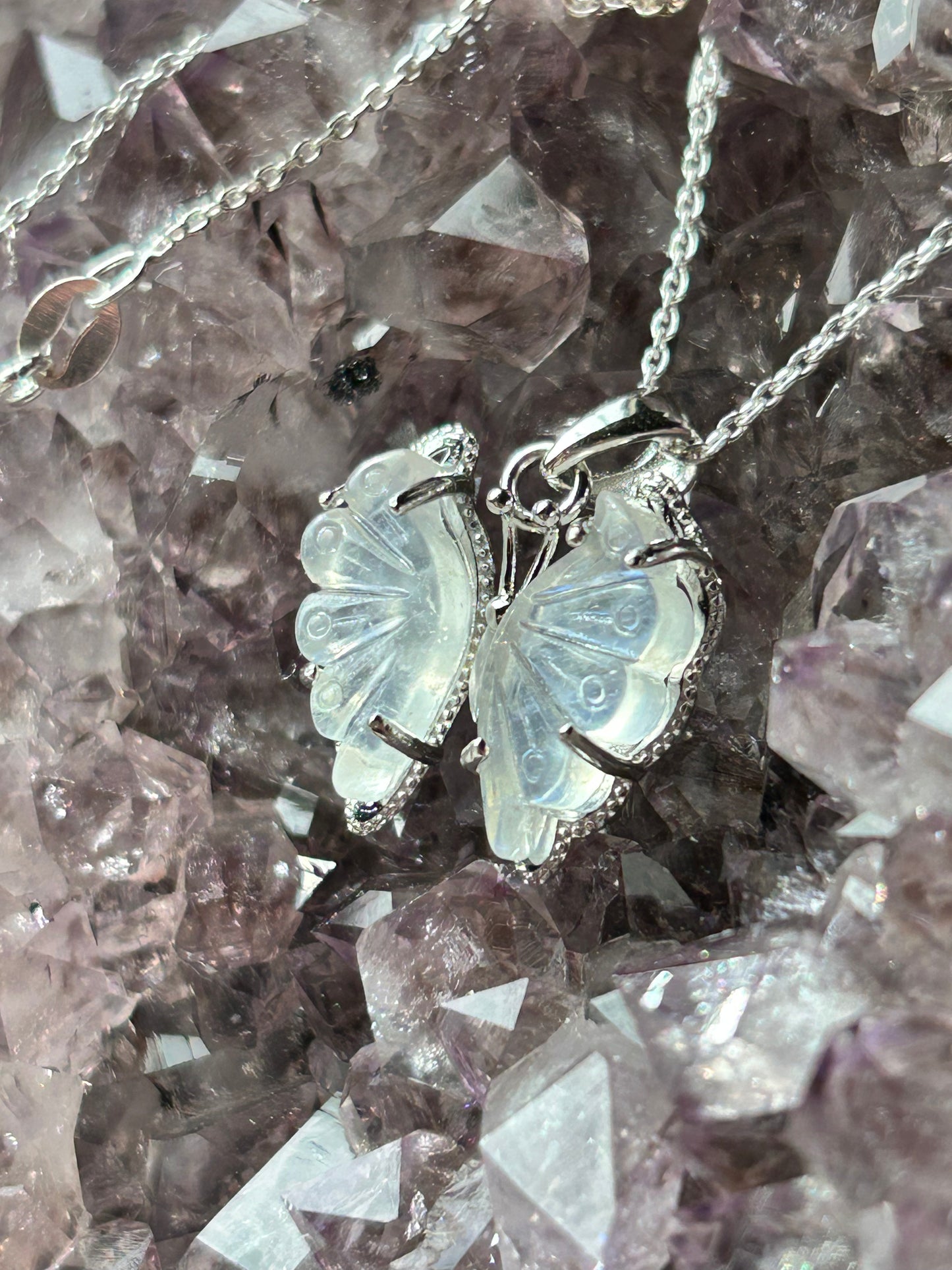 Butterfly Moonstone Necklace