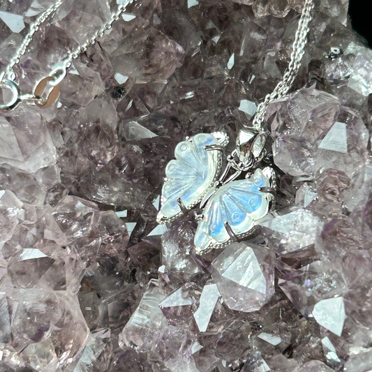 Butterfly Moonstone Necklace