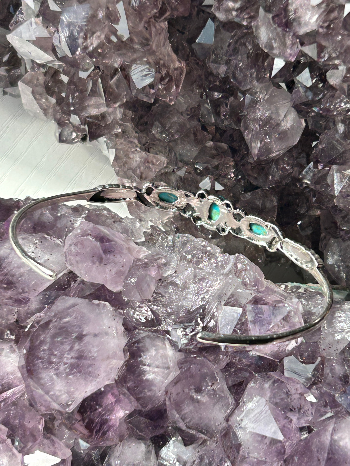 Mojave Turquoise Sterling Silver Bangle