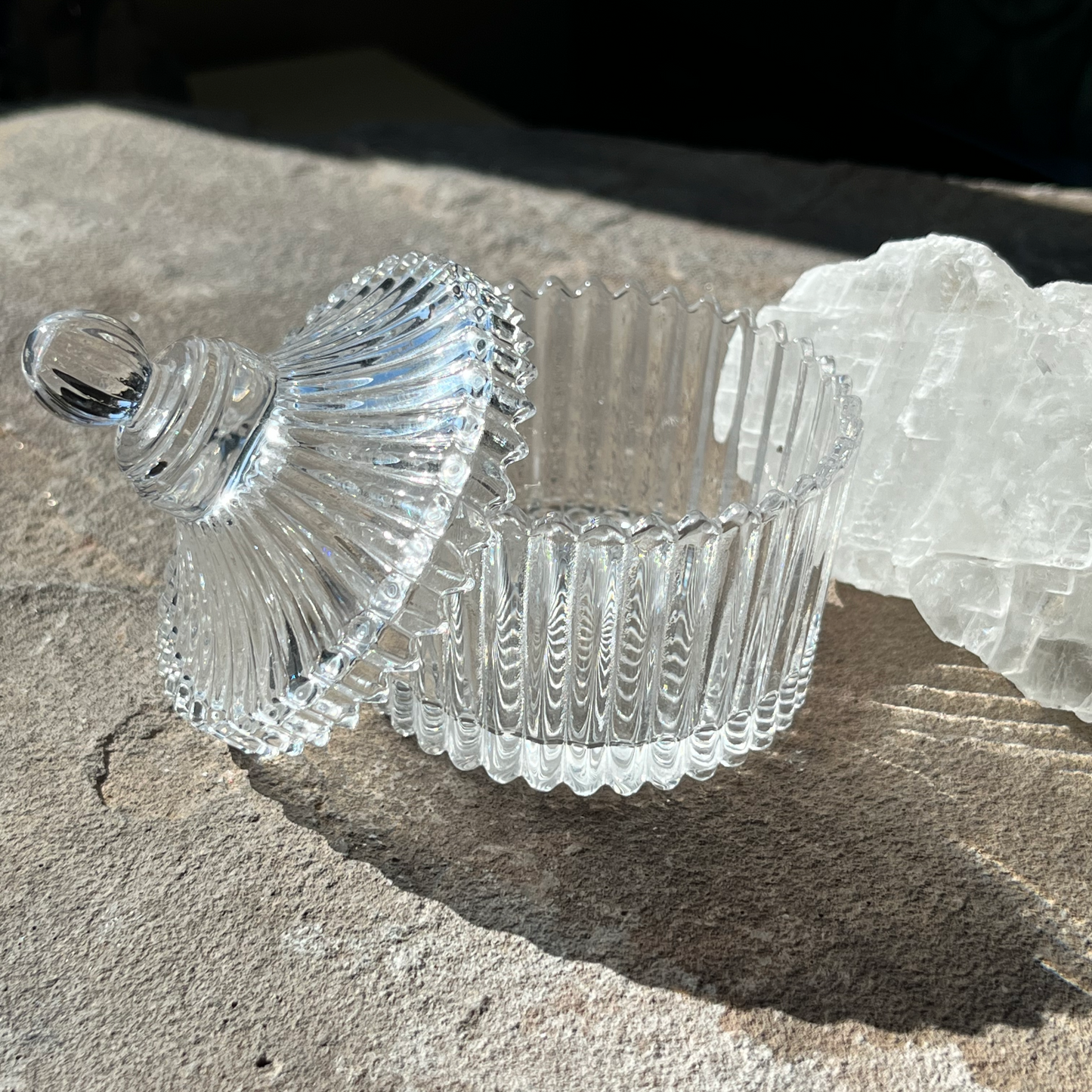 Glass Trinket Jar