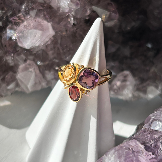 Trio Gemstone Ring | Size 6