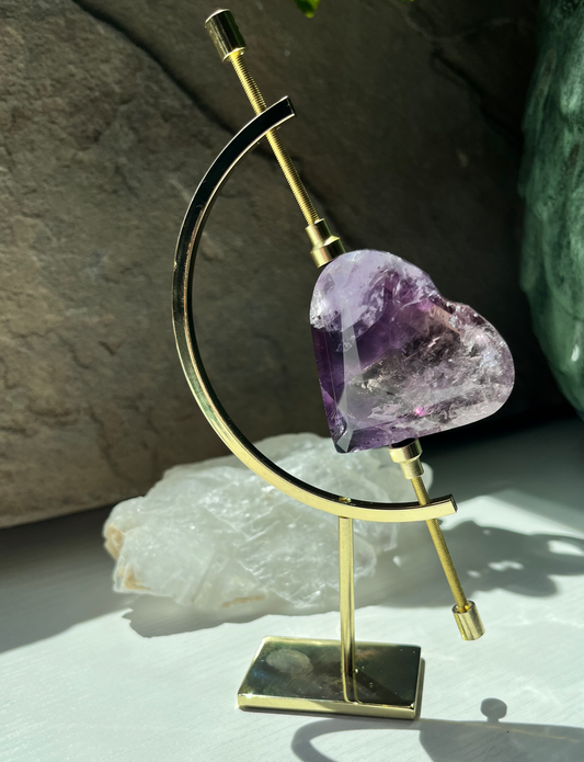 Faceted Amethyst Heart - BV