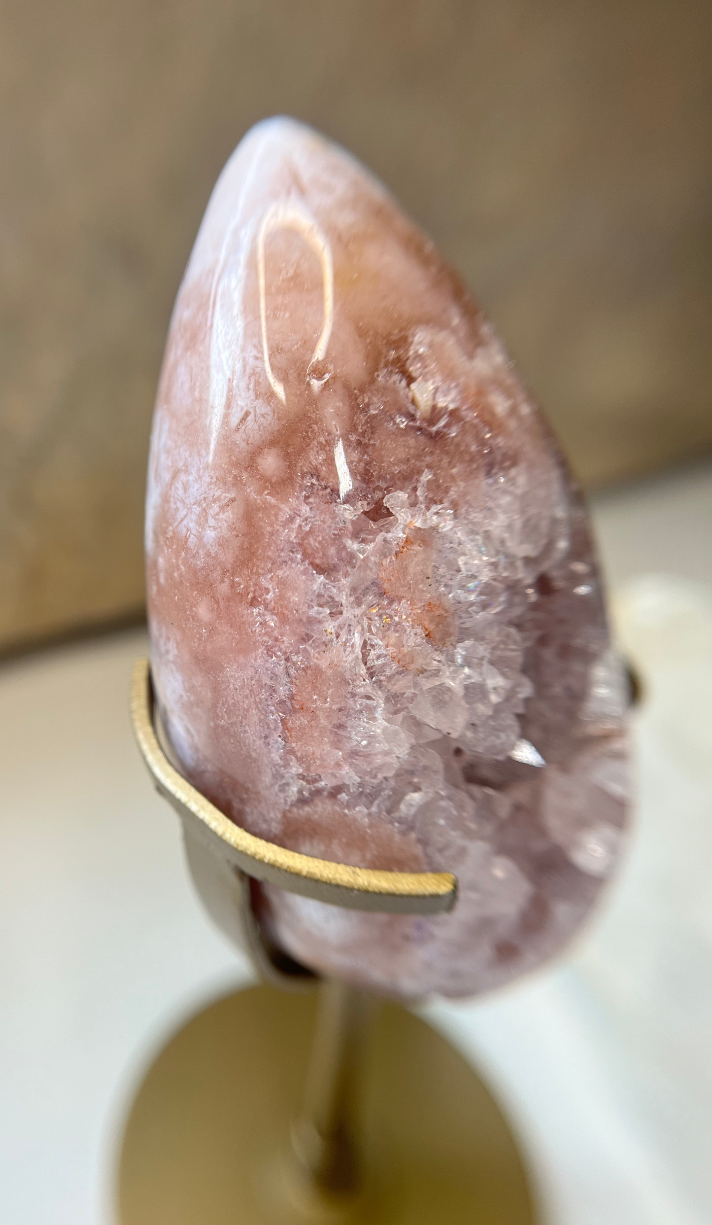 Pink Amethyst & Flower Amethyst Egg - BC