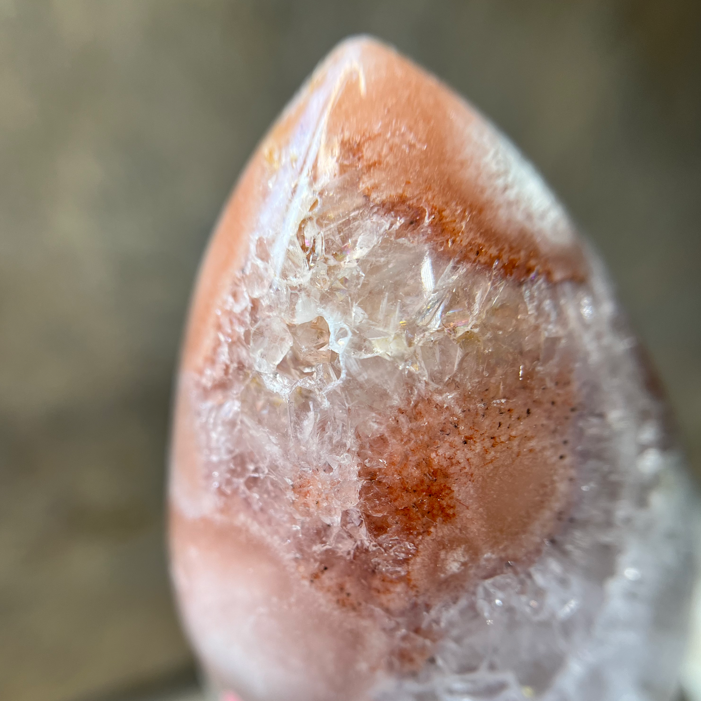 Pink Amethyst & Flower Amethyst Egg - AZ