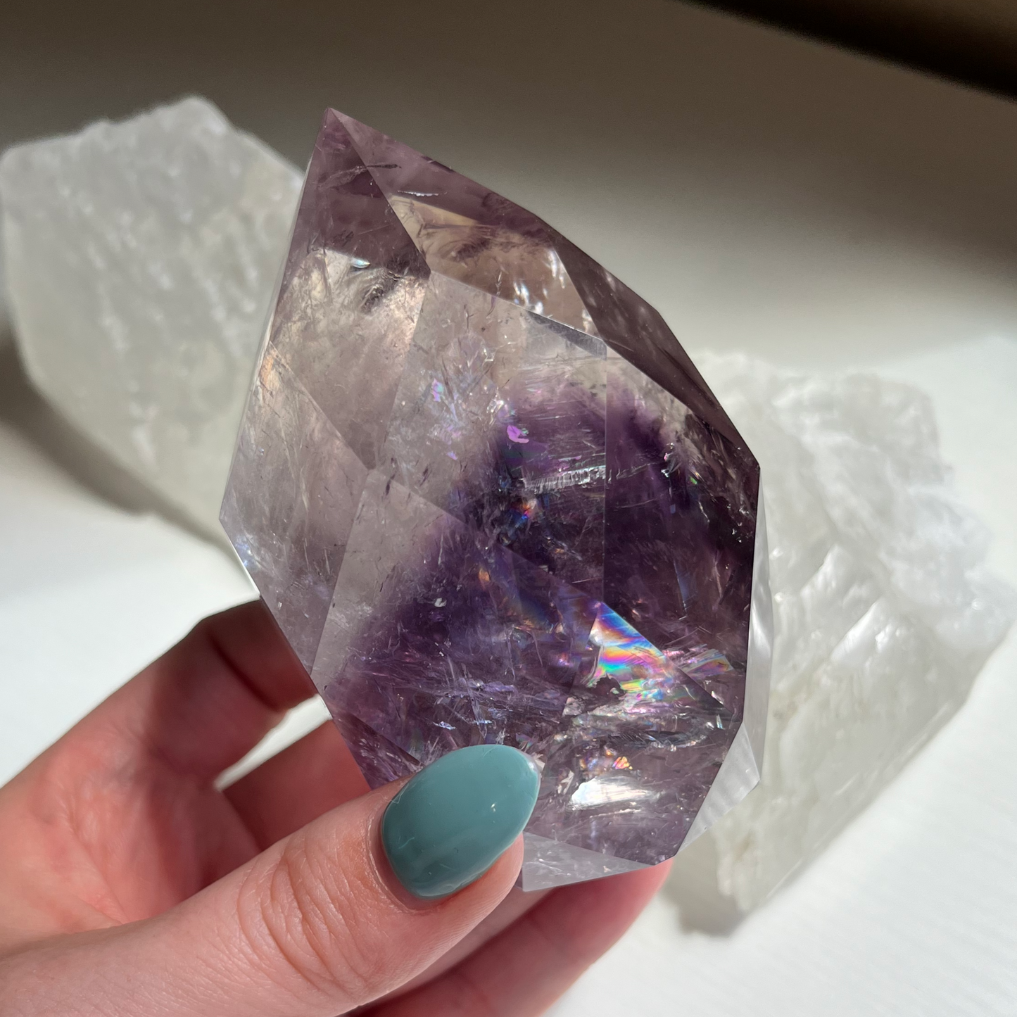 Faceted Phantom Amethyst Flame | CL