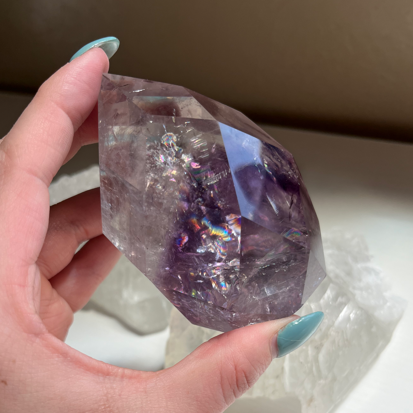 Faceted Phantom Amethyst Flame | CL