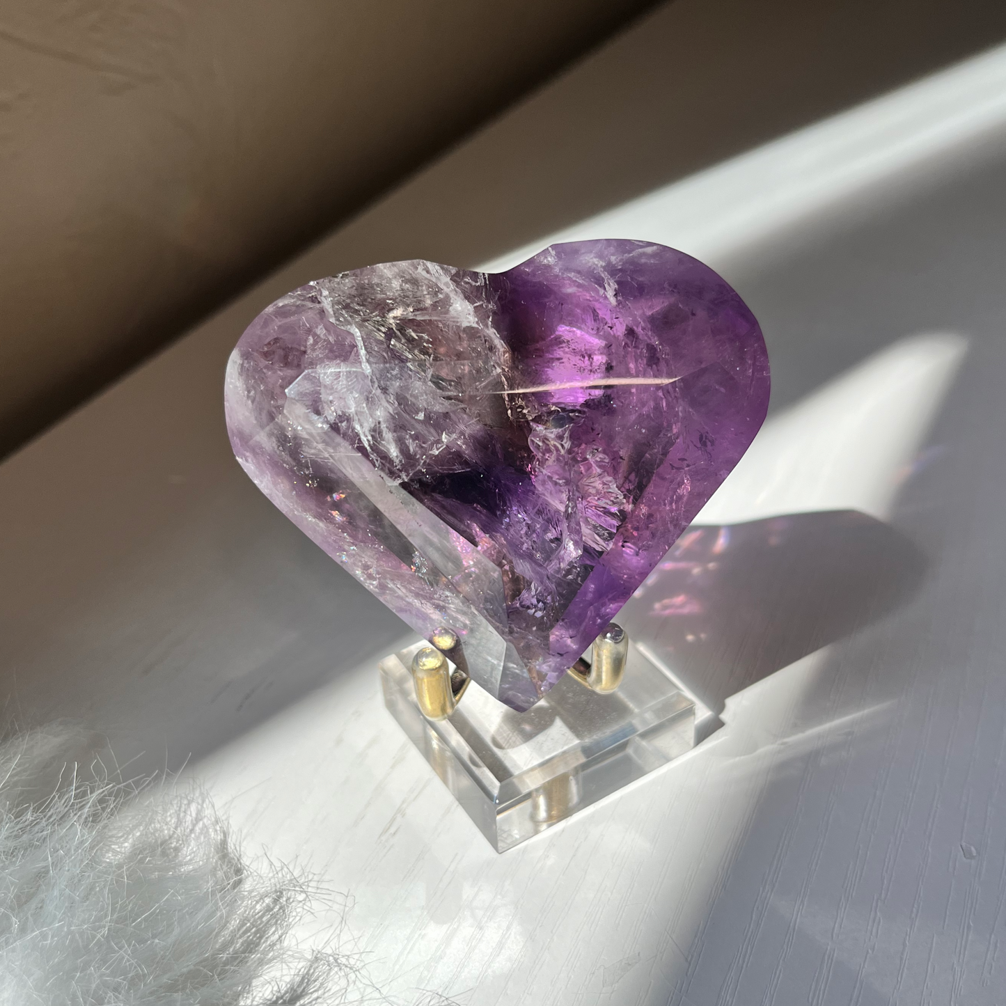 Faceted Amethyst Heart | High Quality - CE