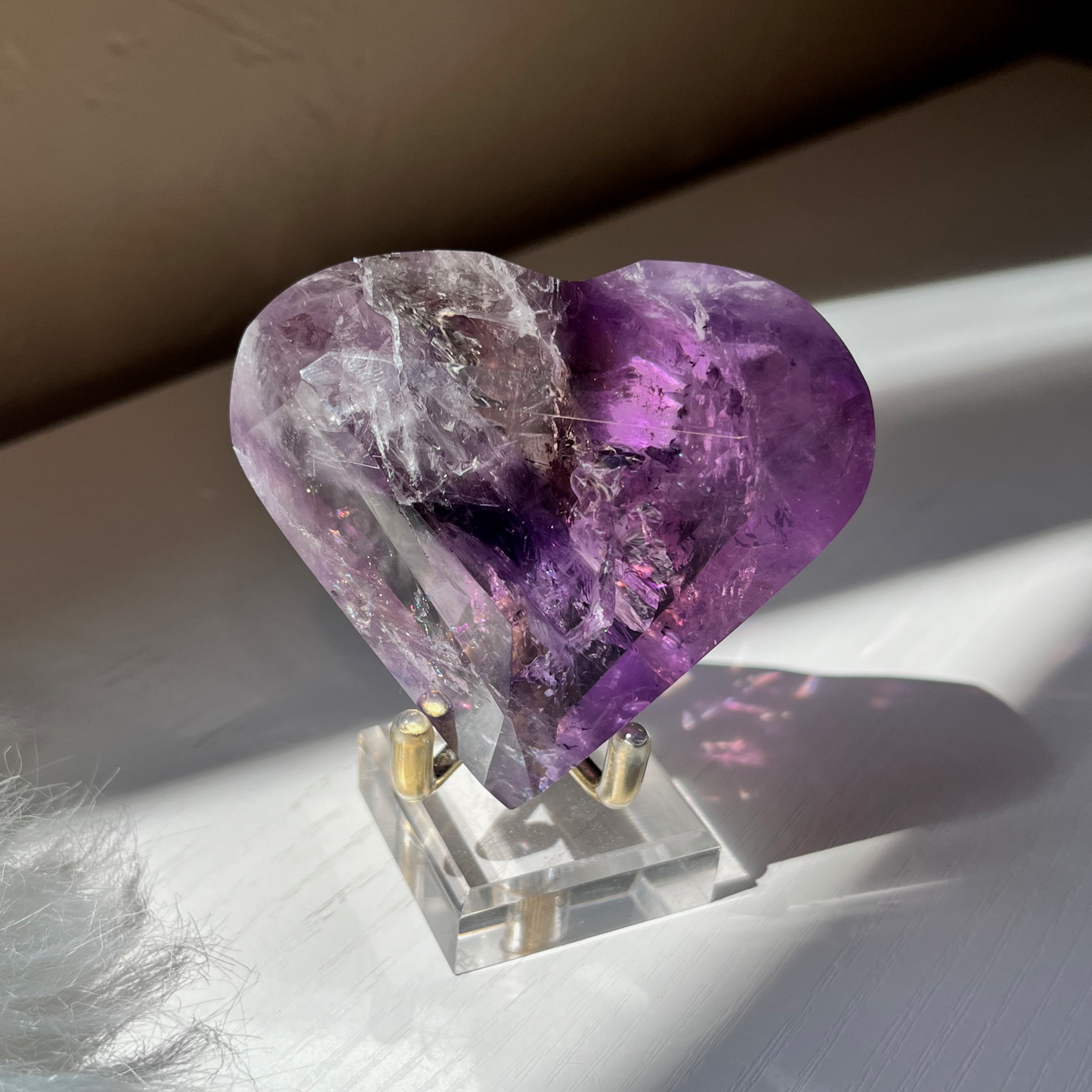 Faceted Amethyst Heart | High Quality - CE