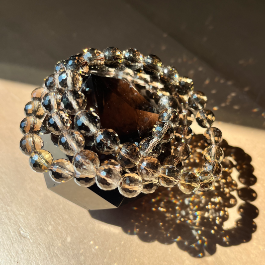 Faceted Smoky Quartz Bracelet | 21