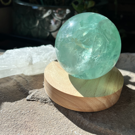 Wood LED Light Stand